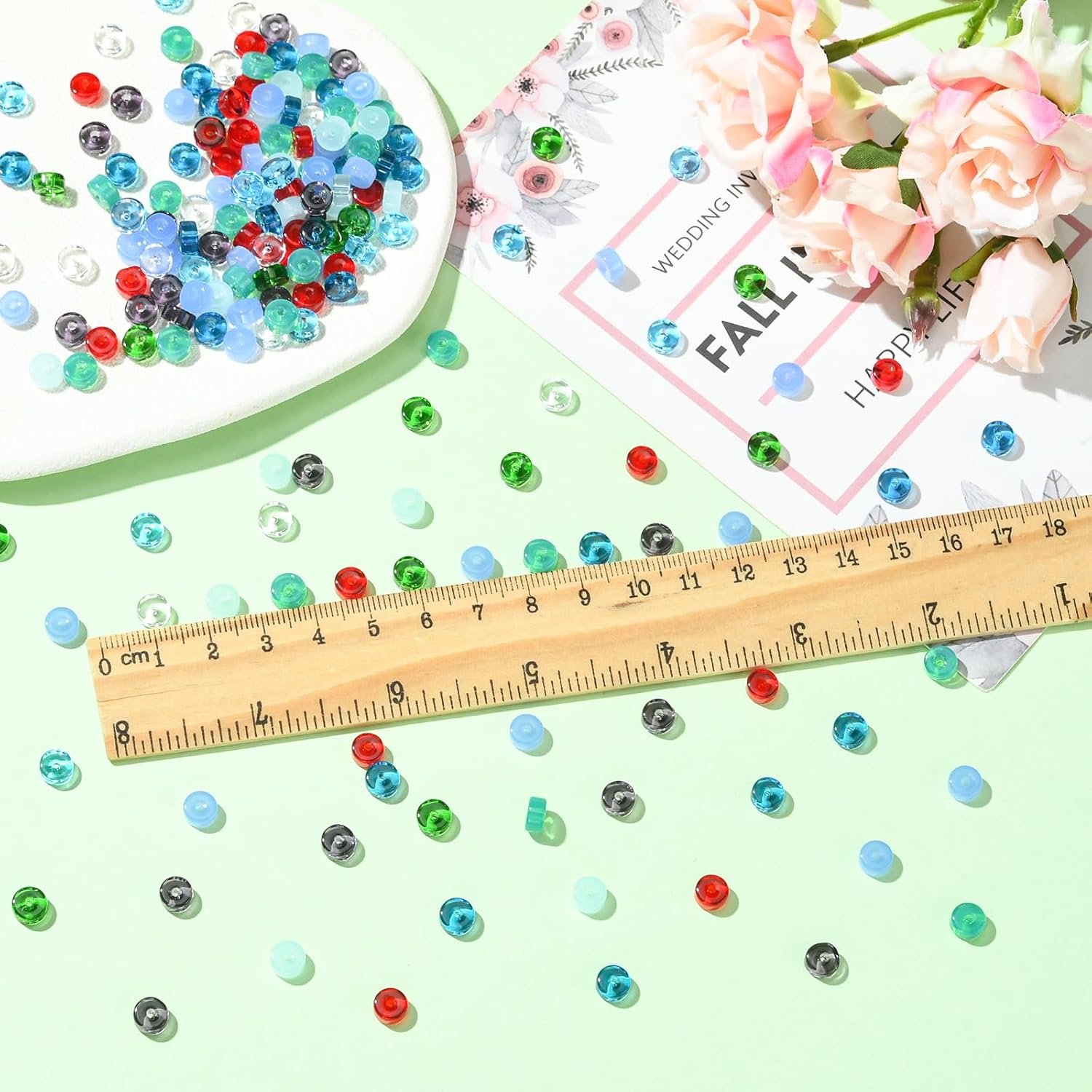 Ornaland 45g Transparent Glass Seed Beads Assorted Mixed Colorful Pony Beads for Bracelets Necklace Earring Jewelry Making - Image 3