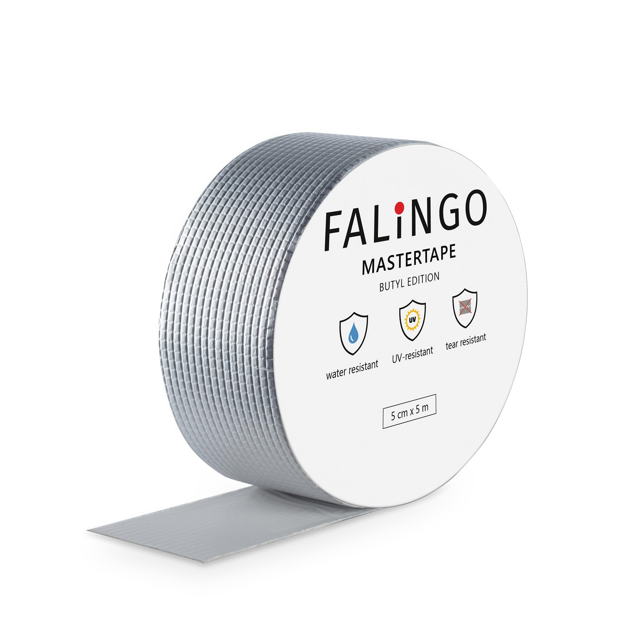 Cinta de butilo impermeable, adhesiva y de sellado subacuática para tejados, paredes, ventanas y más, hecha de caucho butílico (5 cm x 5 m)