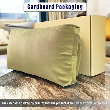 Velvet Recliner Headrest Pillow, Non-Slip Neck Support, Beige