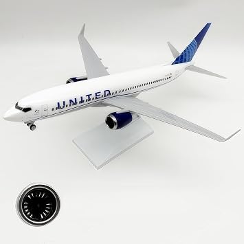 Diecast Metal United B737 Airplane Model 30cm Scale Alloy Collectible Display Gift Ornament Aviation Decor