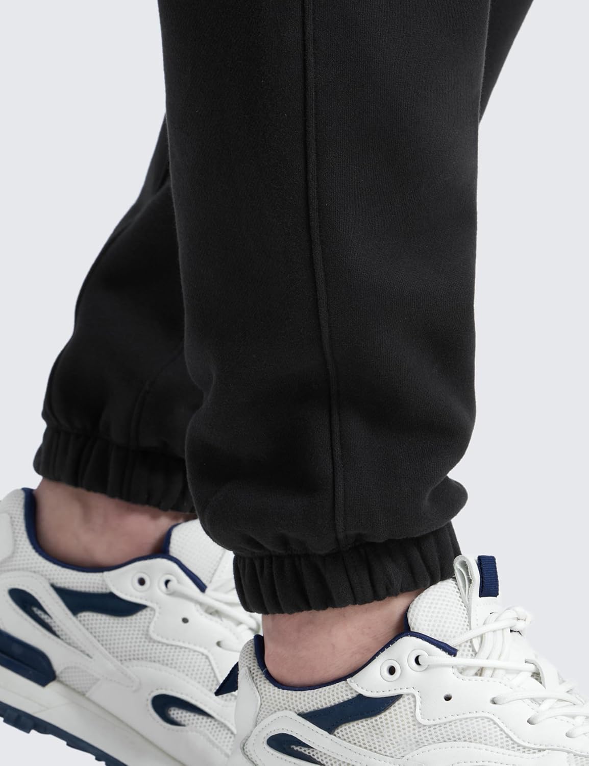 CRZ YOGA Mens Cotton Fleece Sweatpants 30" Classic Fit Casual Lounge Cozy Sweat Pants Joggers with Zipper Pockets