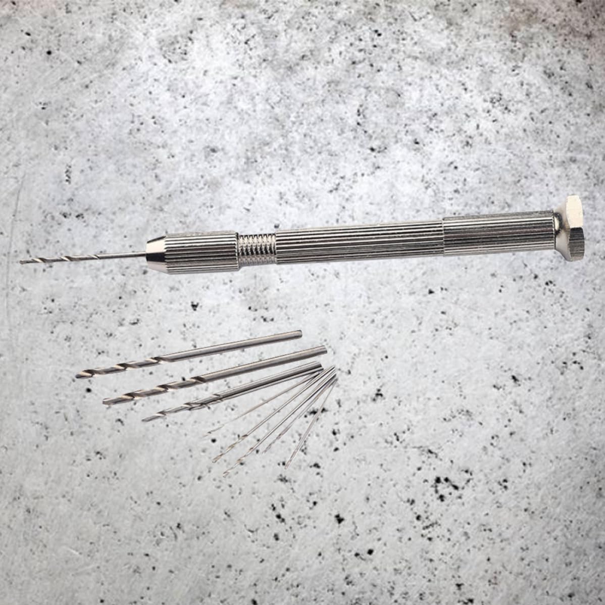 10 Pieces Precision Pin Vise Hand Drill with 3-jaw Chuck