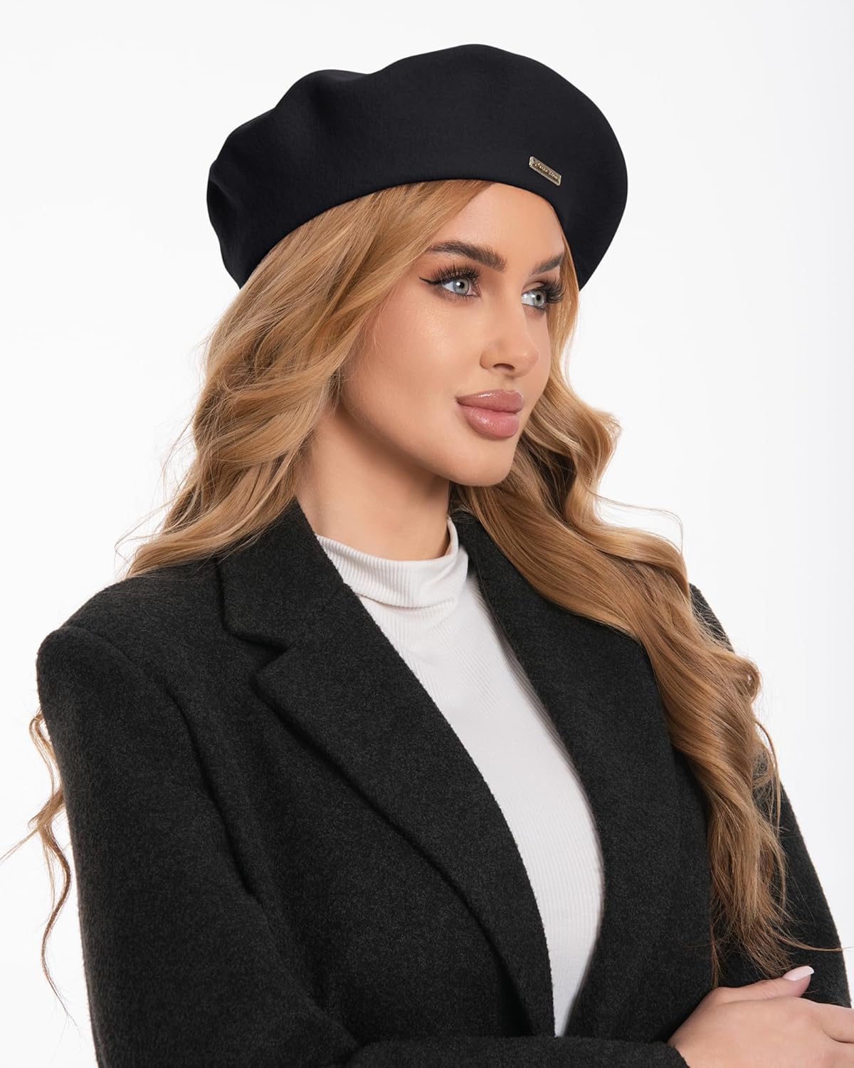 Classic Wool Berets for Women,Stylish French Beret Hats for Women Girls Lady Painters Hat - Image 4