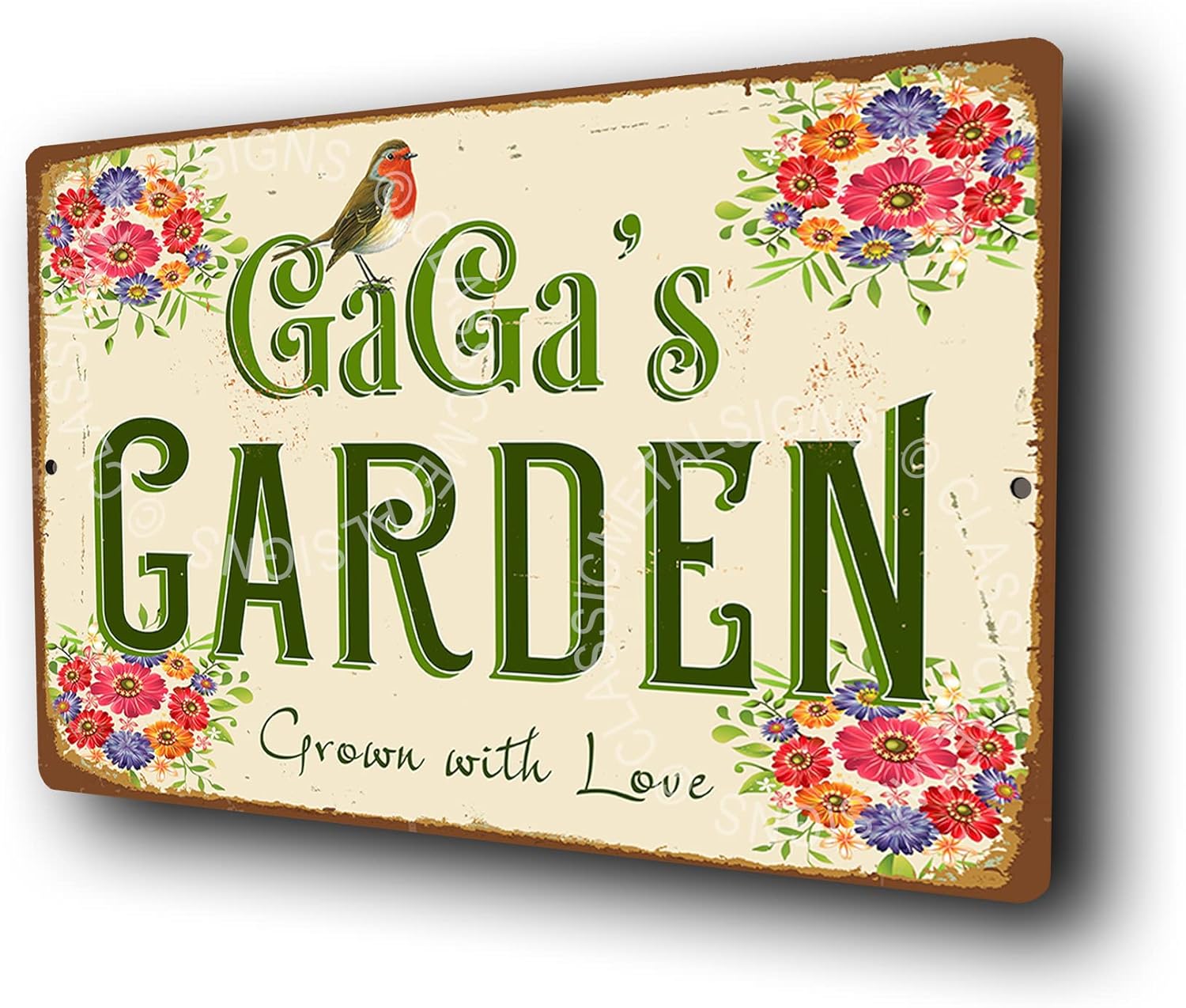 GaGa's Garden Sign, Signs for GaGa's Garden, Gift for GaGa, 12 x 8 inches (30 x 20cm)