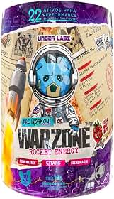 Warzone Rocket Energy – Pré-Treino em Pó | Under Labz, com Cafeína, Taurina e Beta-Alanina | Energia física e foco mental extremos – Sabor Intenso – 450g – 30 Porções (Único, COSMIC FRUIT BATTLE)