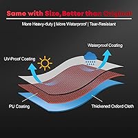 Vista 18 de Comnova - Cubierta para parrilla de 55 pulgadas, cubierta de gas 600D para parrilla al aire libre, resistente e impermeable, Weber, Char-Broil