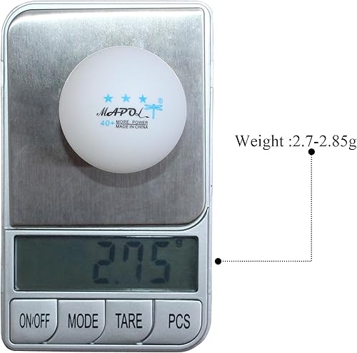 Miniatura 4 de MAPOL 200 pelotas de tenis de mesa, pelota de entrenamiento avanzado de 3 estrellas, pelotas de ping pong a granel para deportes de interior y