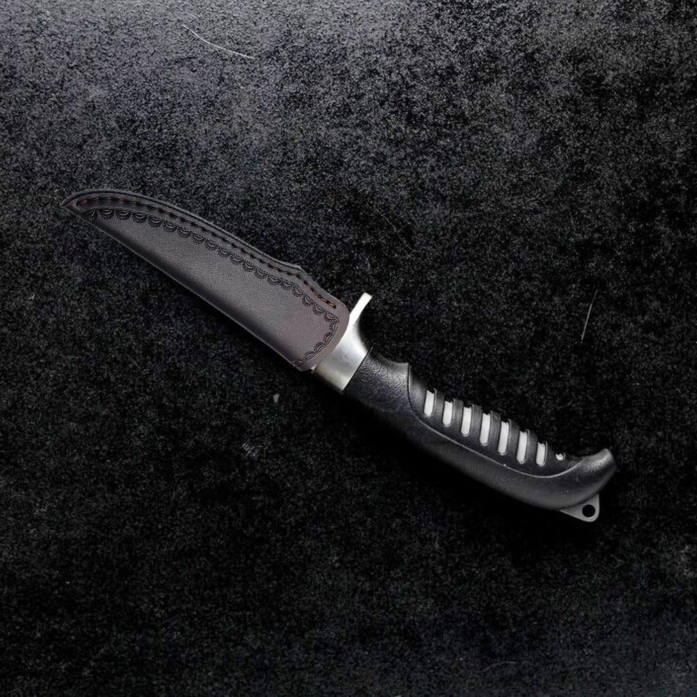 Coltello Dritto Fodero in Pelle di Vacchetta Copri Coltello in Pelle di Mucca Fodero per Coltello Portatile Protezioni per Guaina per Coltelli in Pelle Impermeabile