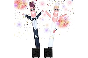 2 Pcs Mr and Mrs Mini Inflatable Tube Man
