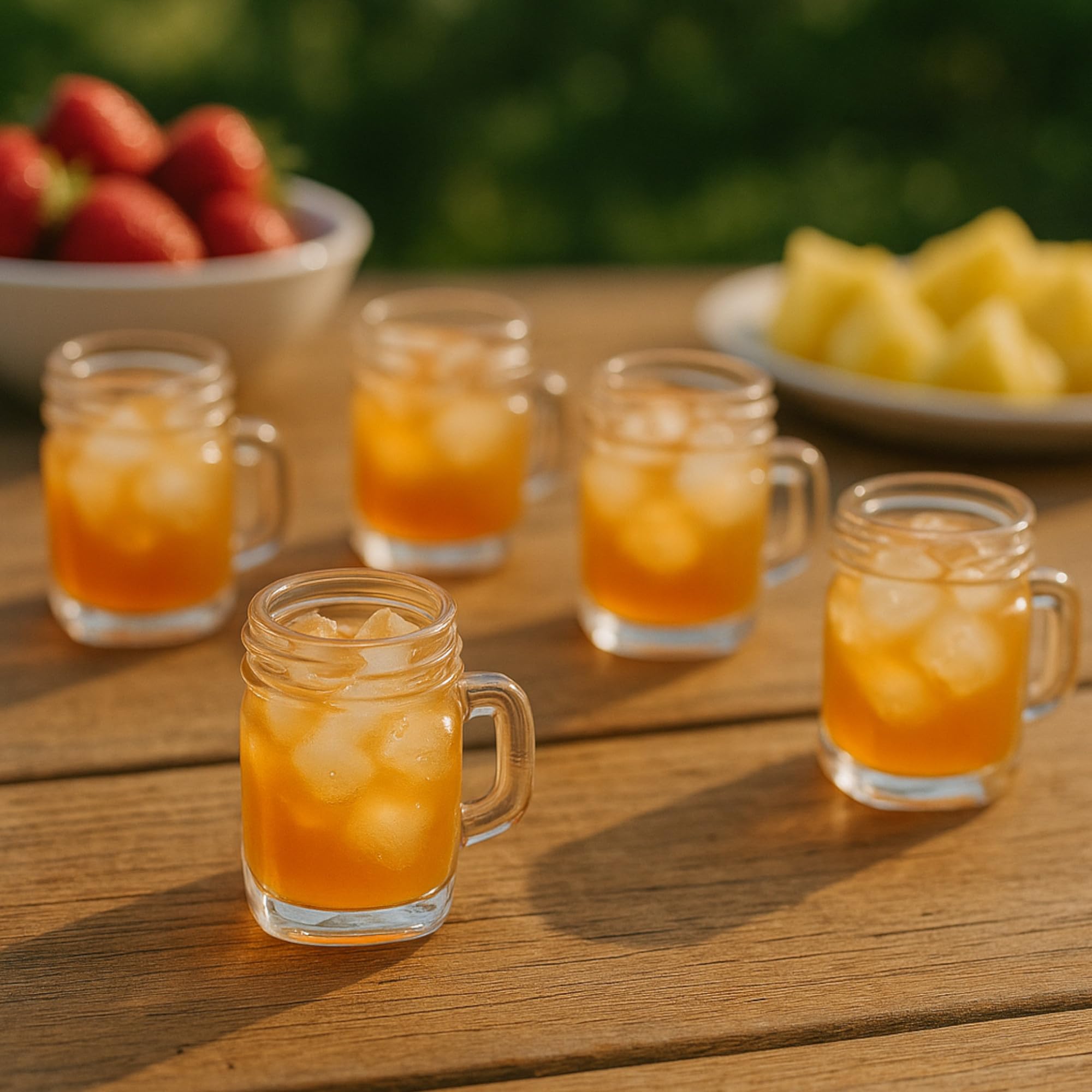 gouveo Set di 24 Mini bicchieri 30 ml con manico e tappo a vite (0,03 l) argentato – Bicchiere da shot, da liquore, di degustazione per buffet, bar di casa, catering (TGH030S)