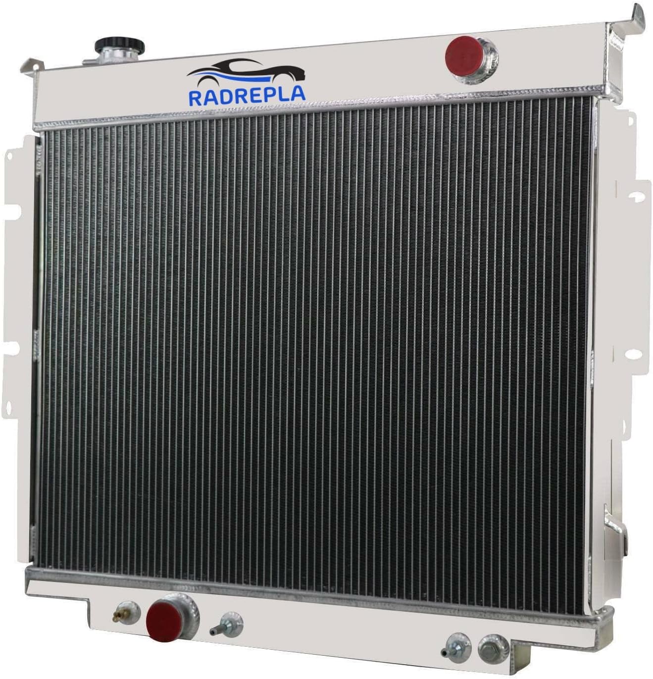 DPI1165 Aluminum Radiator for 1983-1996 Ford F150 F250 F350 F59 6.9L 7.3L V8 Diesel AT/MT Radiador for Ford F-Series 1 Row Downflow Radiators 1984 1985 1986 1987 1988 1989 1990 1993 1994 1995