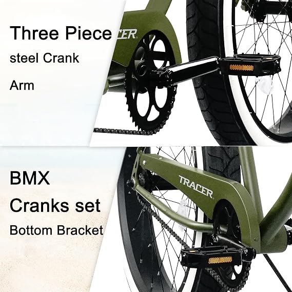 Tracer Avalon 26/29 Inch Beach Cruiser Bike for Adult Men & Women, Single Speed Coaster Brake 3.0 Fat tire Low Step-Through Frame, City Hybrid Bike