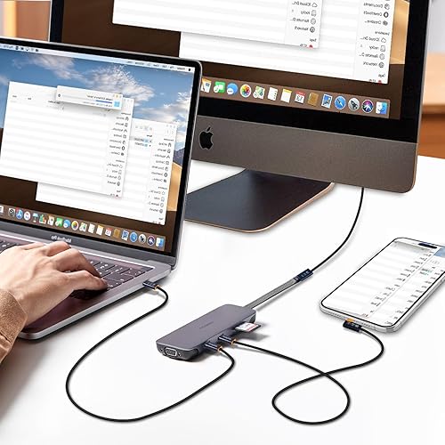 Miniatura 5 de Cable USB C macho a macho de 1.64 pies, compatible con Thunderbolt 43, USB43, soporta carga rápida de 240 W (48 V5 A máximo), transferencia de datos