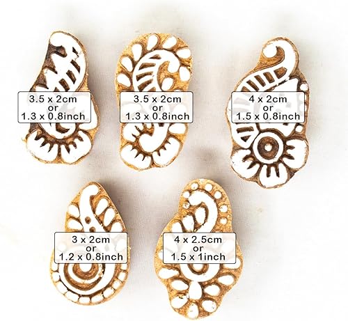 Miniatura 27 de Sello de bloque de madera tallado a mano para impresión de tela, bloque de impresión de madera para álbumes de recortes, proyectos de cerámica