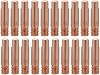 Welding Contacts Tip Copper Welder Contacts Tips 20PCS, 0.8mm, 1.0mm, for Binzel 15AK MIG MAG Welding Torch Consumables, Smooth Wire Feed, Generous Quantity 1.0