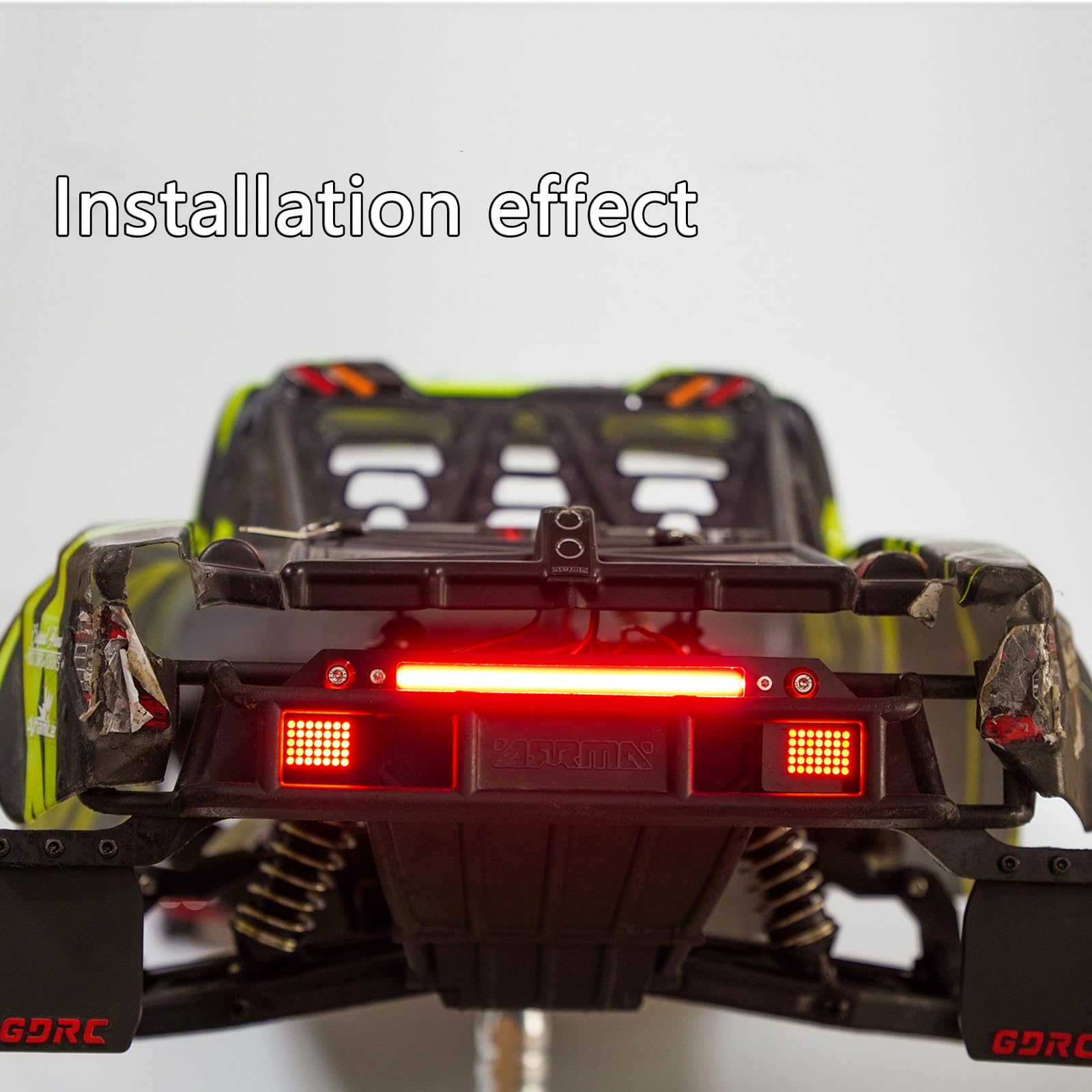 Nylon Taillight Lights Kit for Arrma 6S 1/7 Mojave EXB V2 V1,Durable Light Lamp Upgrade Set,RC Car Taillight LED Light Set Lamp Bar for Arrma 6S Upgrade Parts Accessories