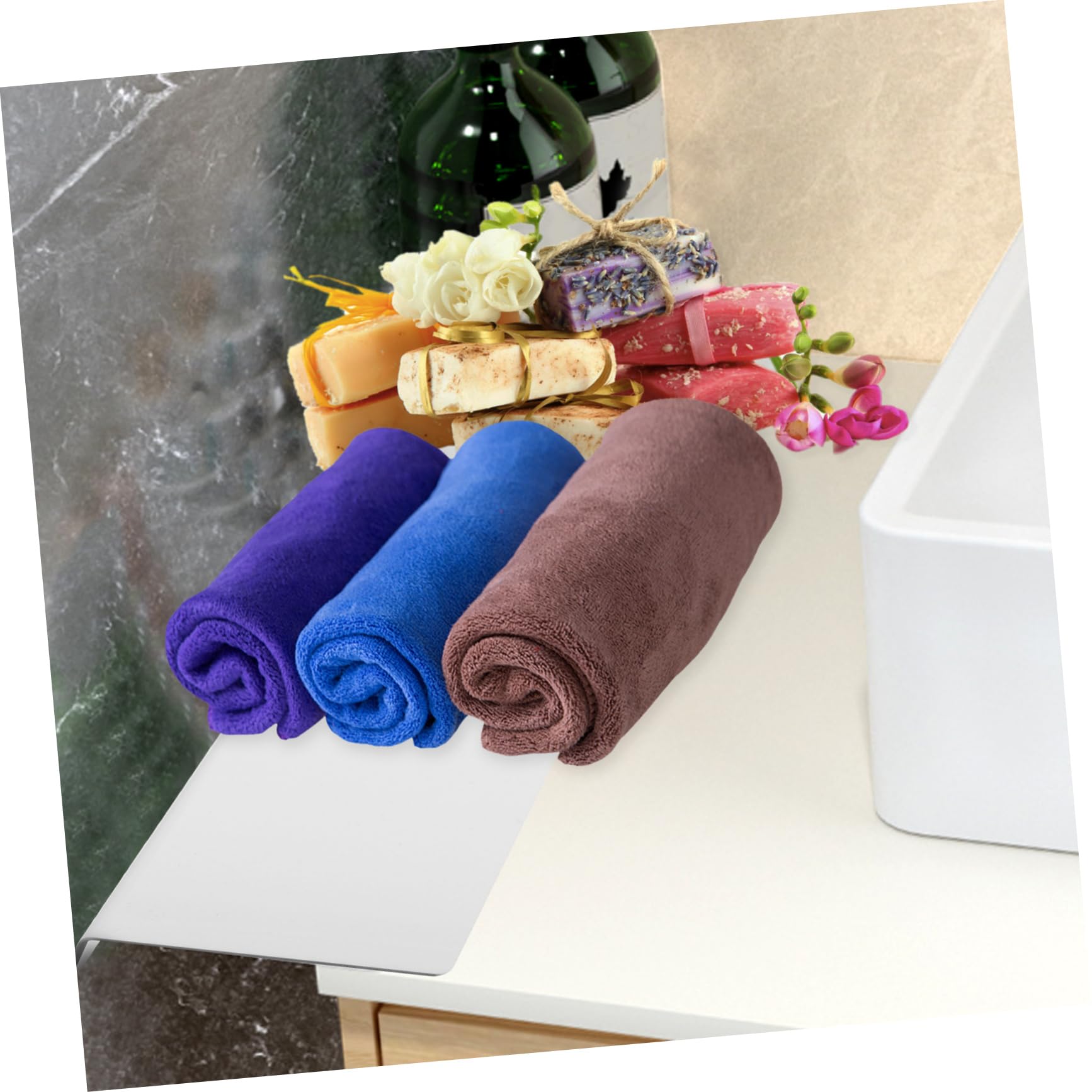 Alipis 3 Pz Partizione ripiano per scrivania mensola estensibile Mensola per cucina pensile bagno mesole bagno adesivo armadietto porta condimenti da cucina mensole a muro plastica bianca