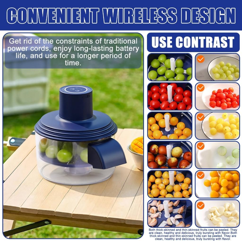 Automatic Fruit Peeling Machine For Garlic Grape Home Use Household Appliance