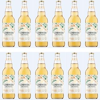 Cornish Orchards Gold Cider - Fruity Apple Taste | Lightly Sparkling | Fresh Pressed Apples | Hand Blended | Traditional Craft Cider | Natural Ingredients - 5.0% ABV - 12 x 500 ml Bottles
