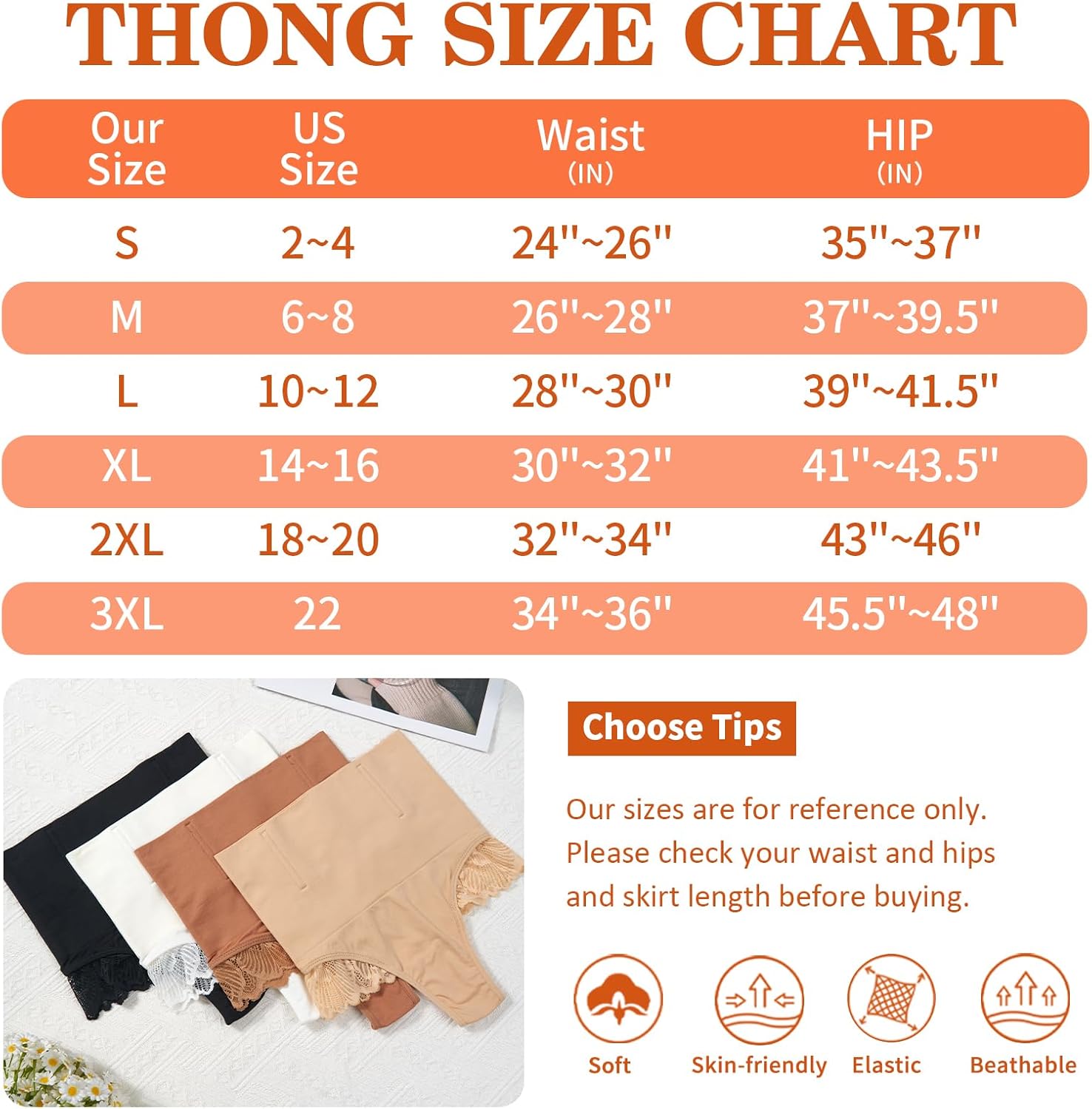 Werena Tummy Control Thong Shapewear for Women Seamless Shaping Underwear High Waist Body Shaper Panties Panty Girdle - Image 6