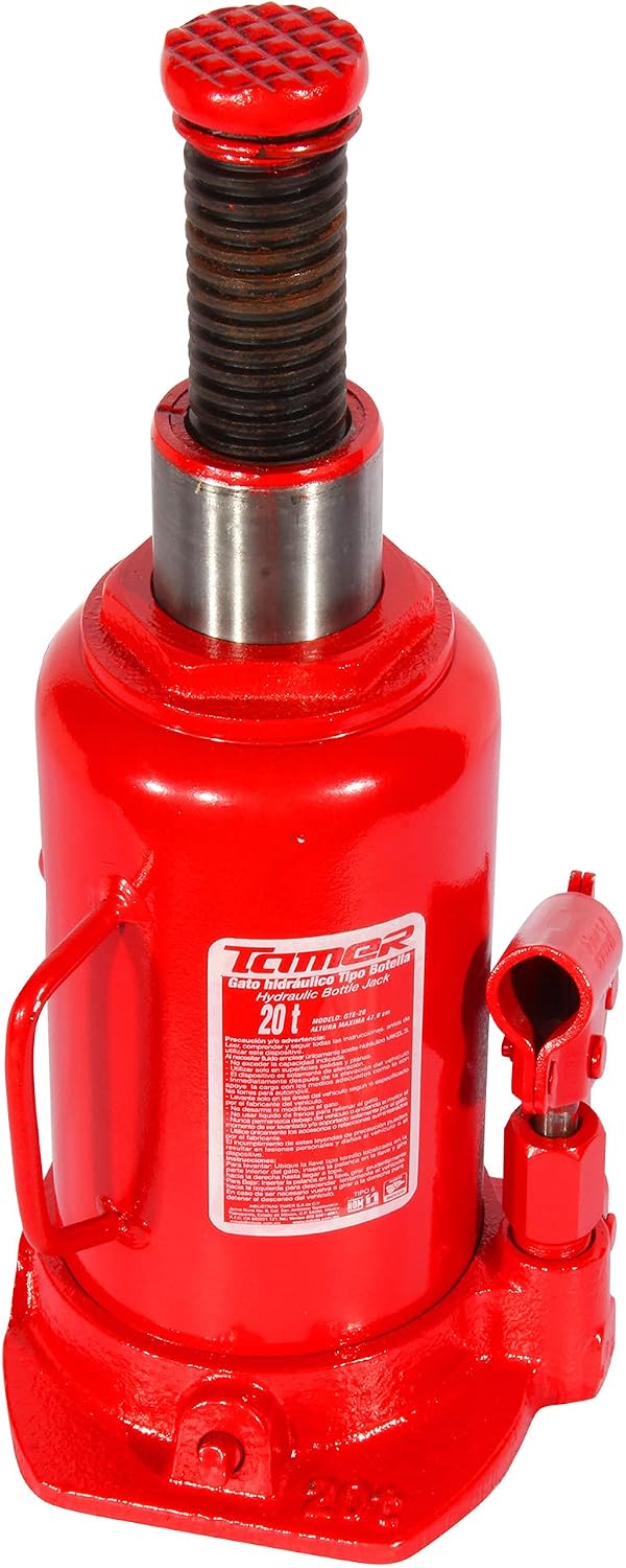 Tamer GTE-20-US Hydraulic Bottle Jack with Extension Screw 20 Ton