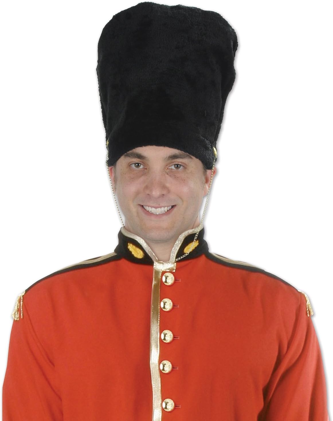 Beistle Unisex Plush Royal Guard Hat - English Bearskin Costume, Halloween Dress Up, International Themed Headwear