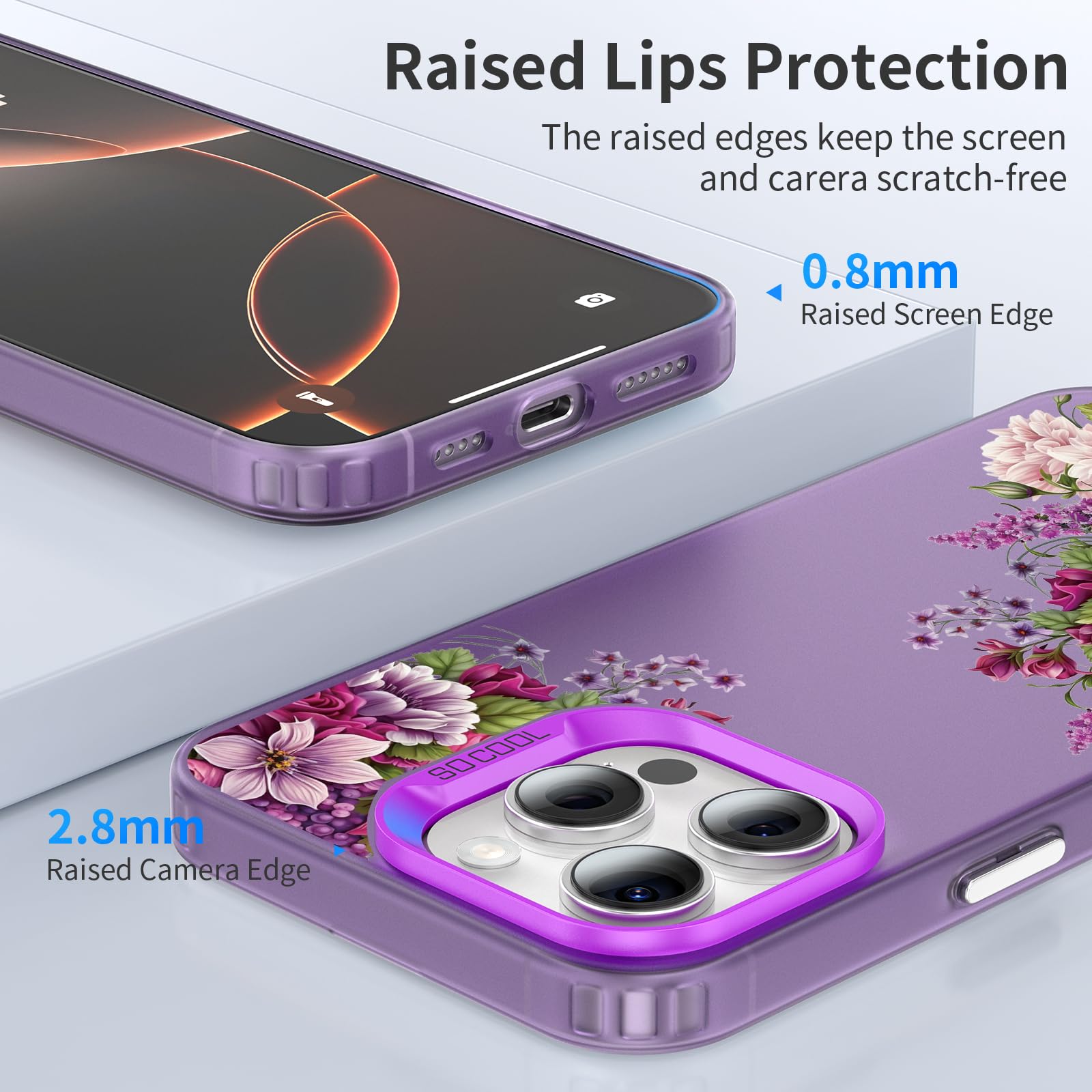 Tedyhulle 2 Pezzi Cover per Samsung Galaxy A16 5G/ 4G, Disegni Fiore Rosa Fioreale Aesthetic Custodia Protezione Fotocamera Silicone TPU Morbida Antiurto Cellulare Case per Donne, Iridescente +viola Tedyhulle 2 Pezzi Cover per Samsung Galaxy A16 5G/ 4G, Disegni Fiore Rosa Fioreale Aesthetic Custodia Protezione Fotocamera Silicone TPU Morbida Antiurto Cellulare Case per Donne, Iridescente +viola