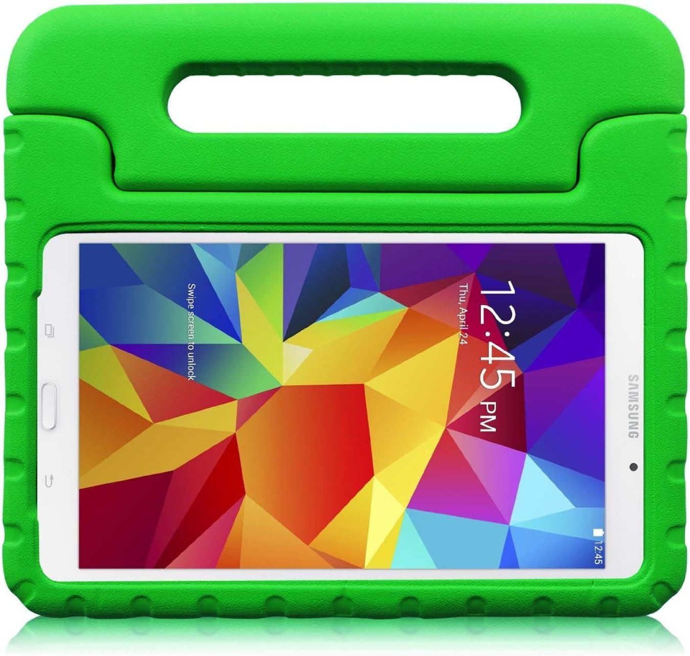 TRAVELLOR Samsung Galaxy Tab 3/4 10.1 Shockproof Case Light Weight Kids Case Super Protection Cover Handle Stand Case for Kids Children for Samsung Galaxy Tab 3/4 10.1-inch (Green, Galaxy Tab 3/4 10.1)