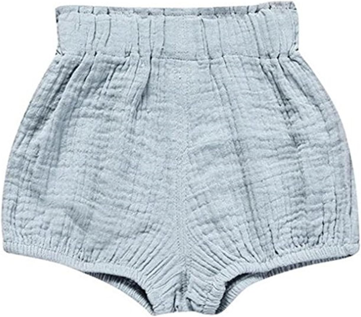 Little Baby Girls Boys Cotton Linen Blend Cute Bloomer Shorts