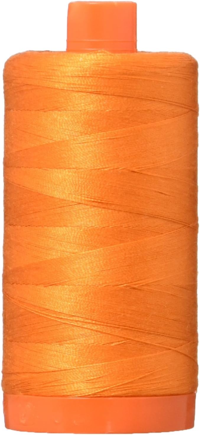 Aurifil A1050-2150 Solid 50wt 1422yds Pumpkin Mako Cotton Thread