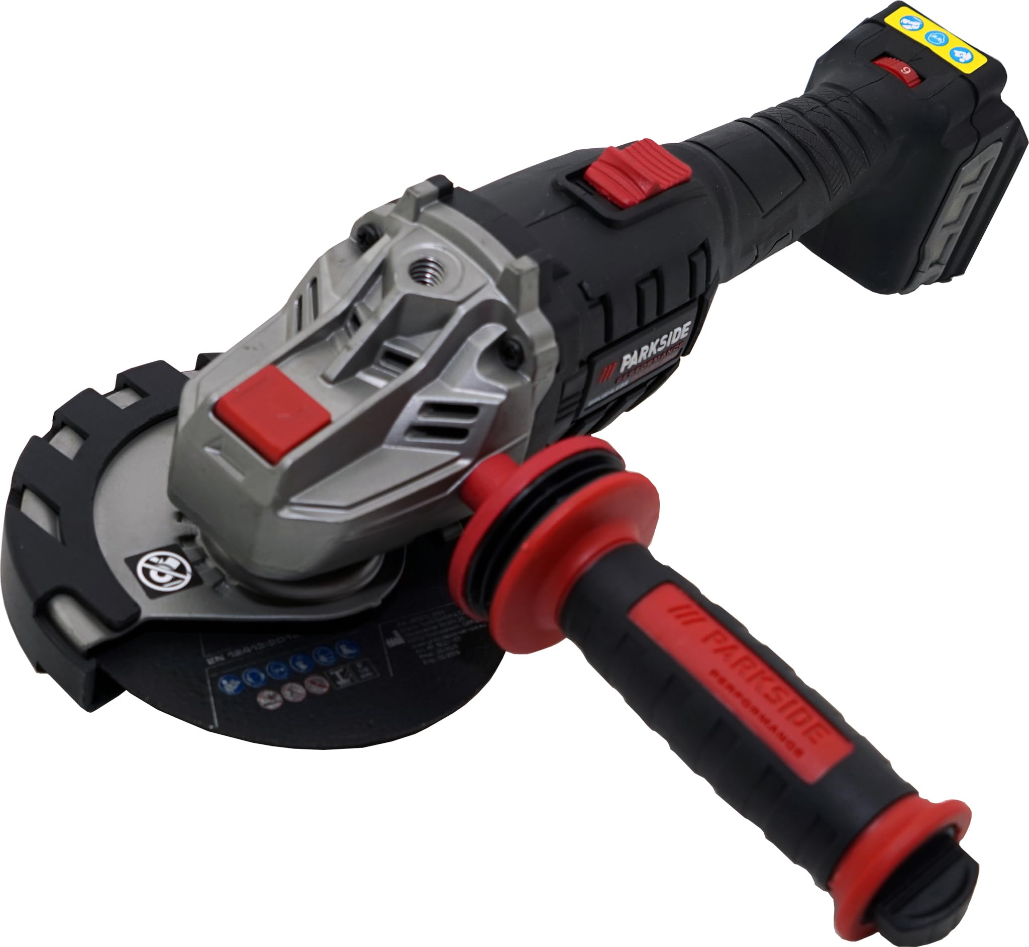 HEADNMORE Oferta de amoladora angular PARKSIDE PERFORMANCE® de 20 V con batería de 125 mm sin escobillas – compatible con X 20 V Team – incluye accesorios – sin batería ni cargador (+pinzas)