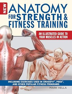 New Anatomy for Strength & Fitness Training: Illustrated Muscle Guide with CrossFit, P90X, Yoga Exercises