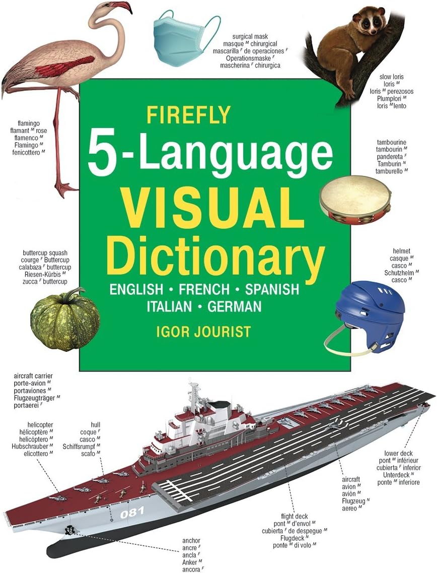 Firefly 5 Language Visual Dictionary: English - French - Spanish - Italian - German