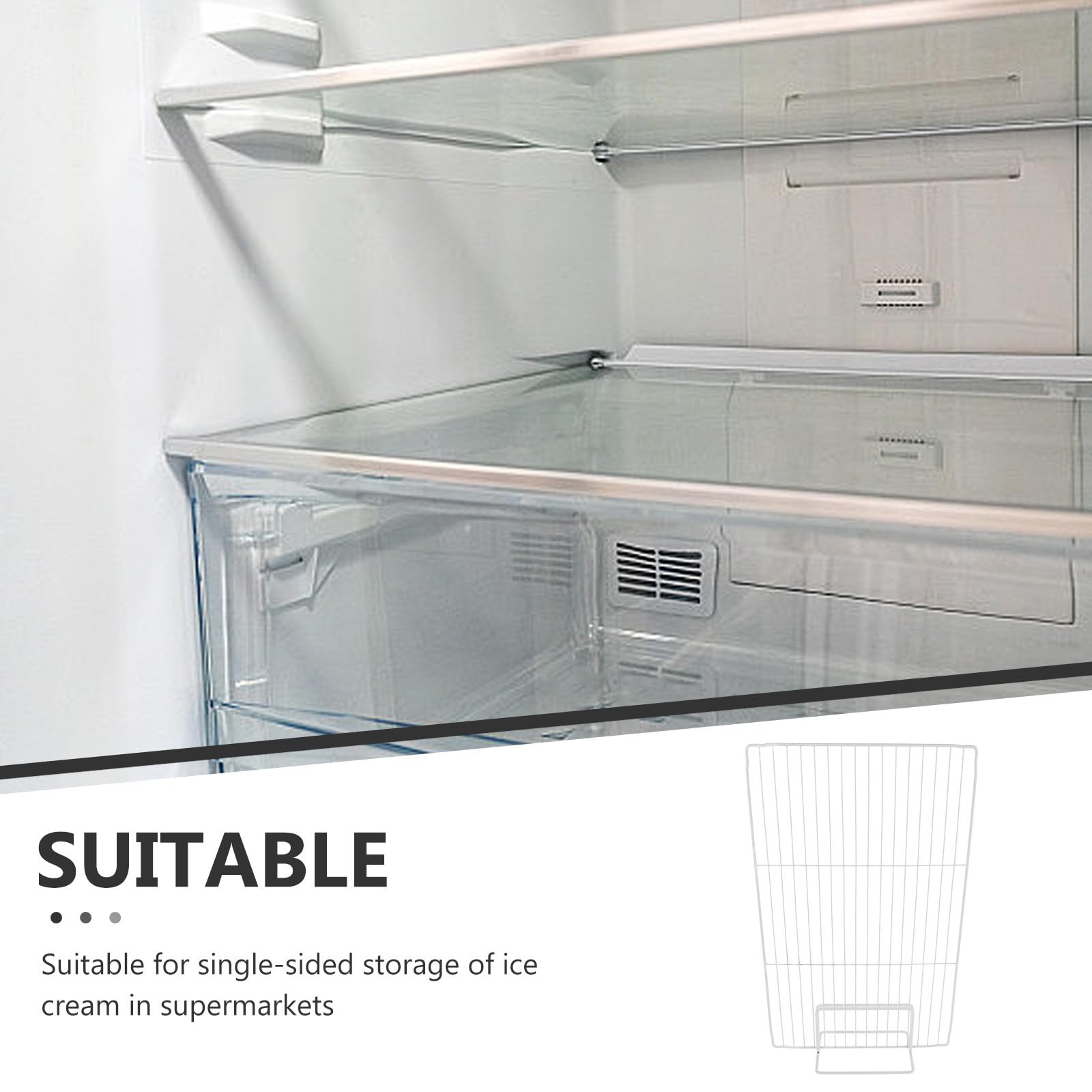FOMIYES Hierro Divisor de Congelador Malla Ventilada, para Refrigerador