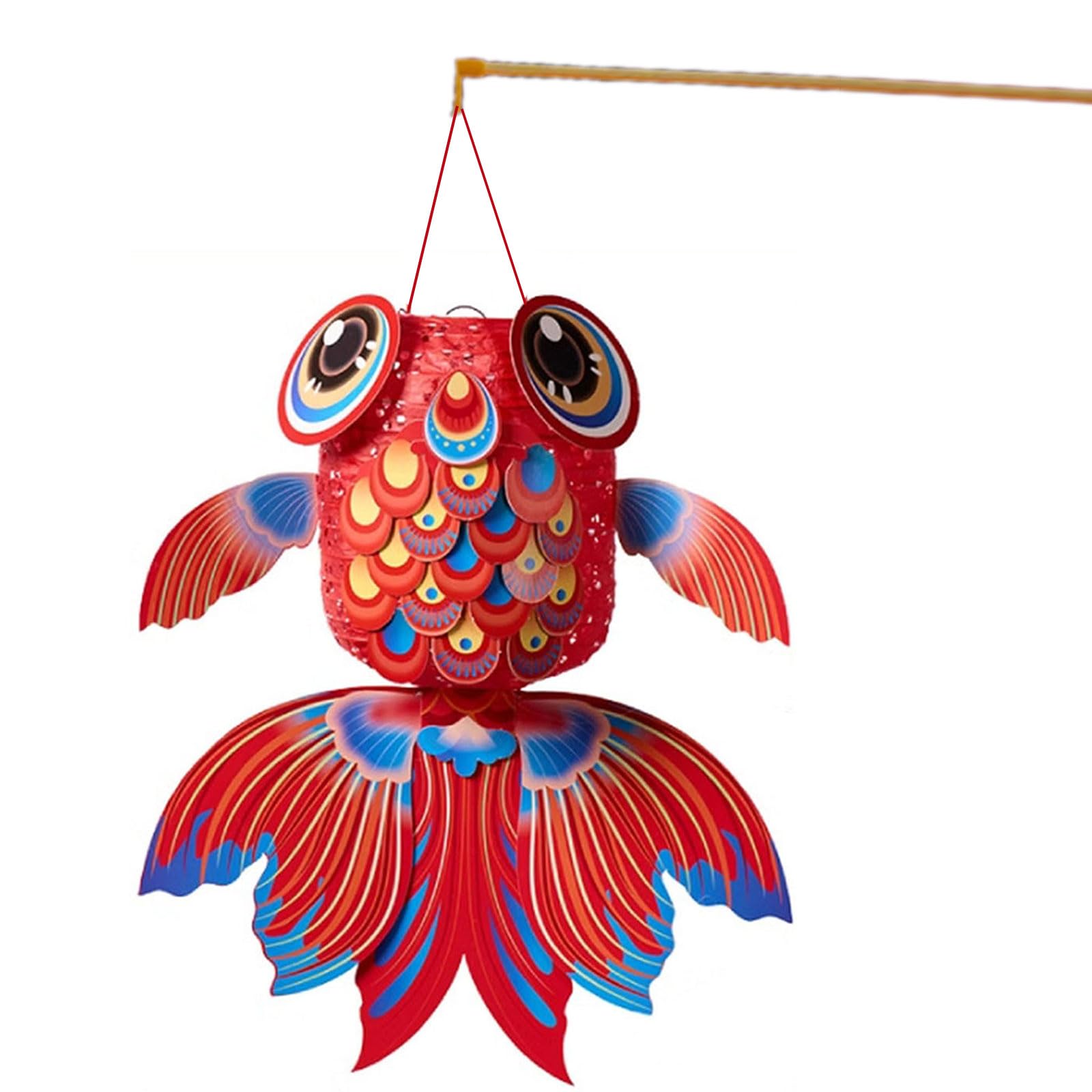 Hsioluted Of 2 Traditional Chinese Middle Autumn Festival Lamp Handheld Rabbits Light Decorative Scaldfish Ornament Festival Accessories