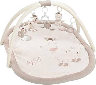 Fehn 058017 Manta de actividades en 3D Peru, experiencia de juego para tocar y agarrar para bebés y niños pequeños desde el nacimiento, Medidas: 80 x 105 cm