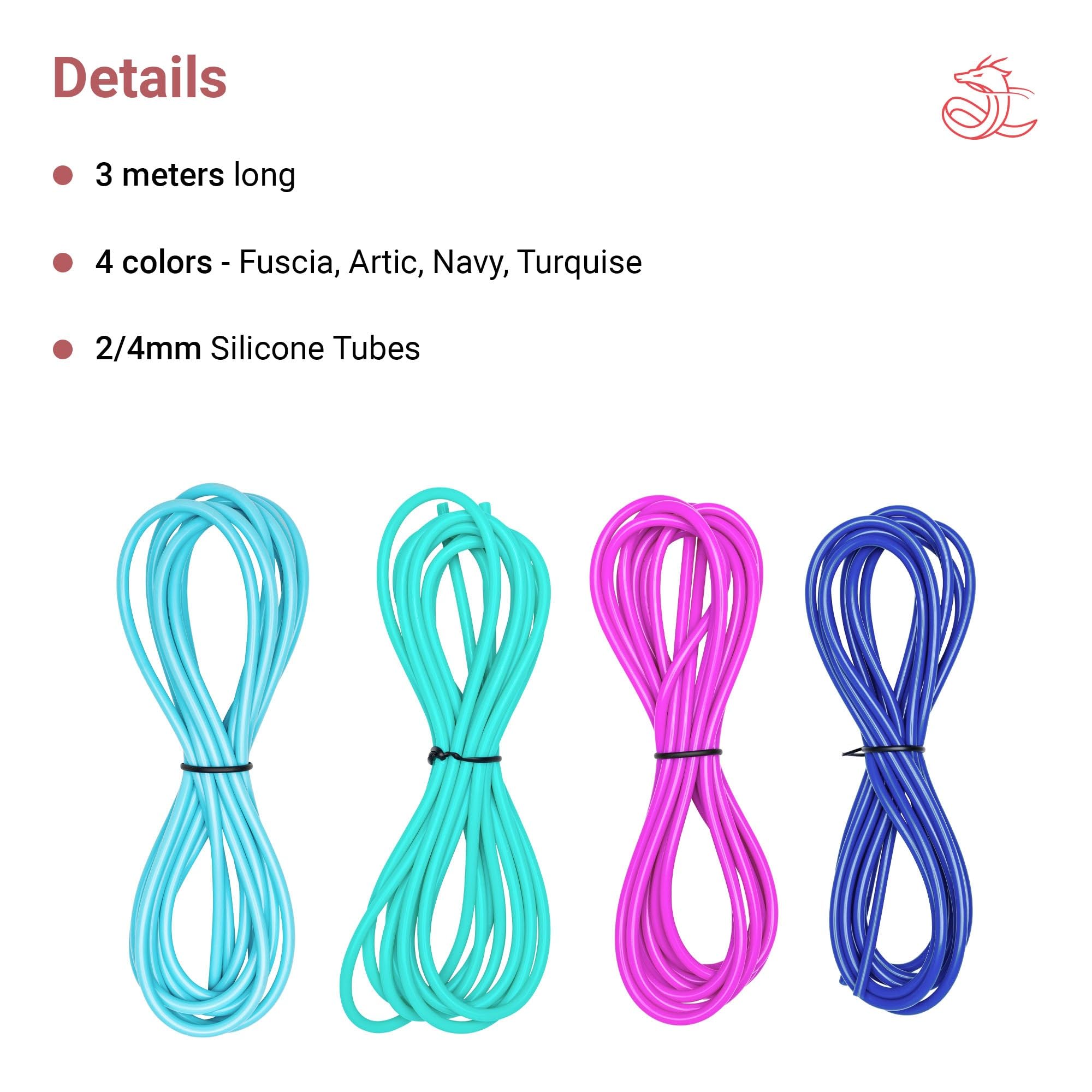Amazon.com : Chihiros Deluxe 4 Color Silicone Tube - 10 Ft