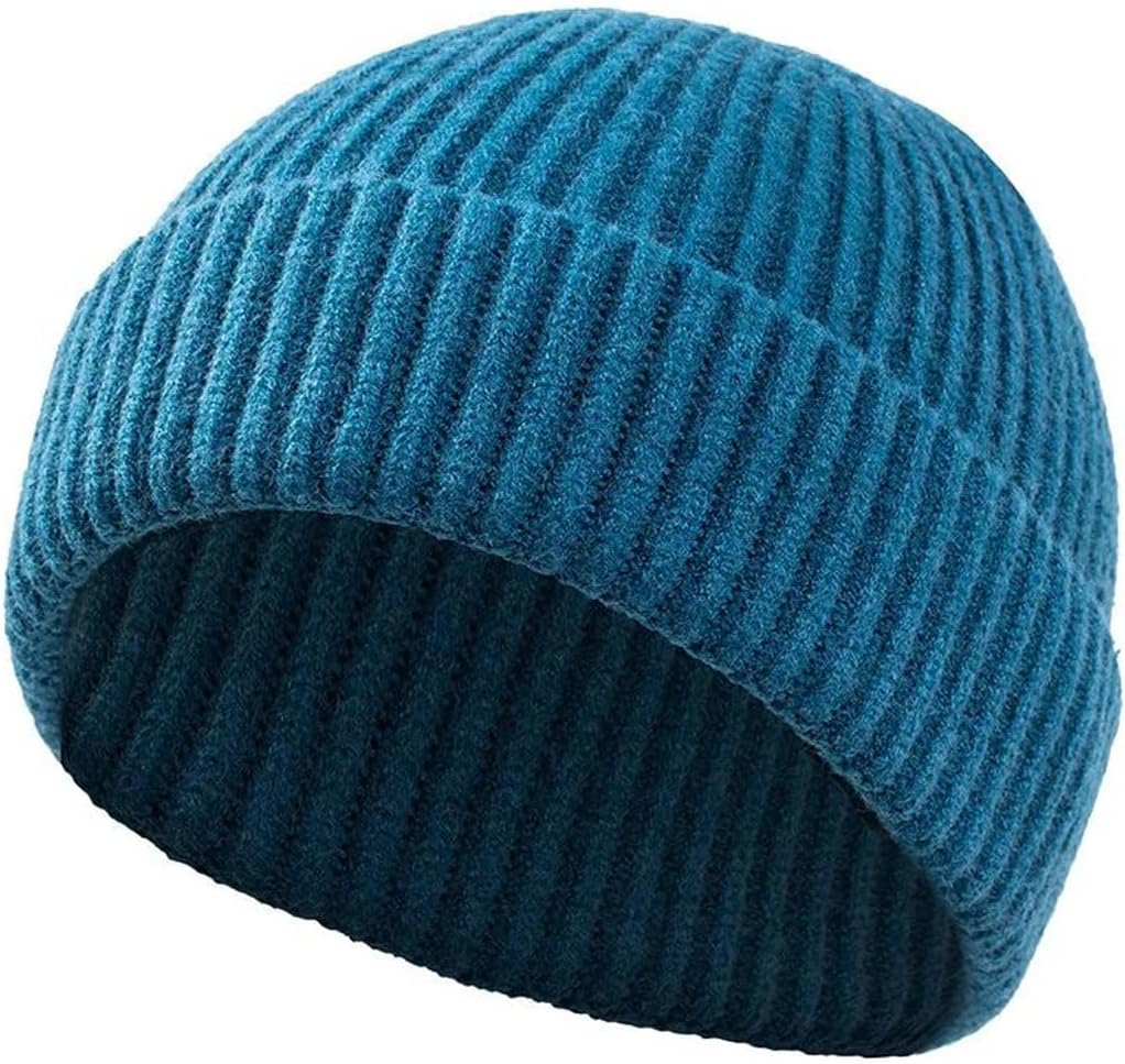 Men Thick Warm Short Thread Hip Hop Style Thermal Windproof Outdoor Sports Wool Knitted Beanie Hat