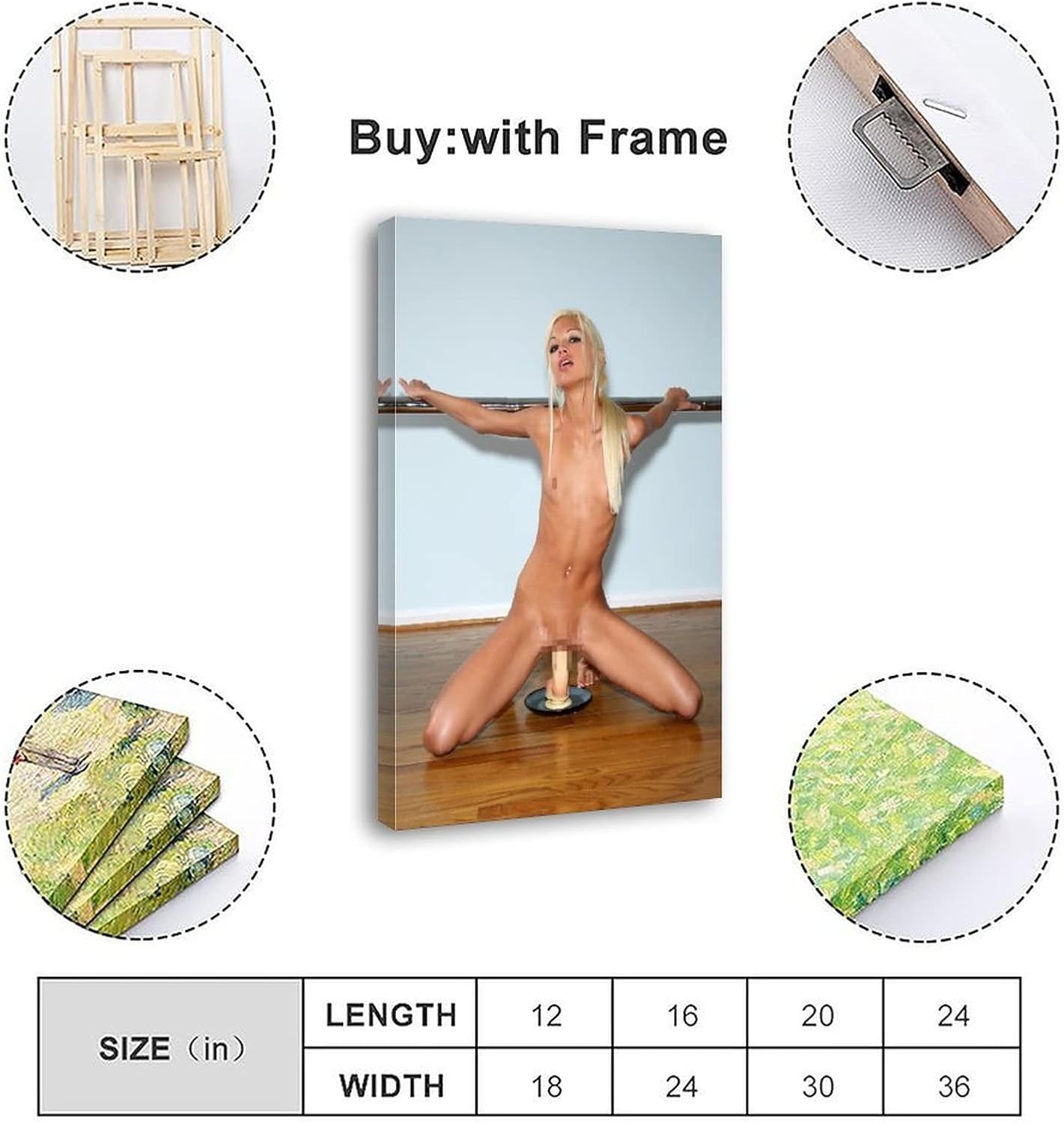 Mushuk va vaginaning pornografik fotosuratlari bilan ginekologik tekshiruv