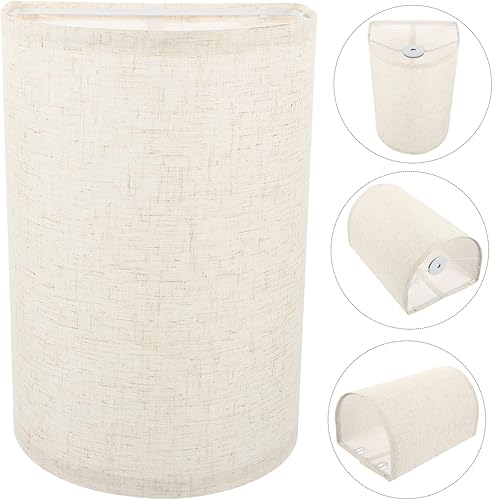 Miniatura 4 de DOITOOL 1 juego de pantalla desmontable para lámparas de piso y escritorio, moderna cubierta de luz de pared de repuesto para sala de estar y