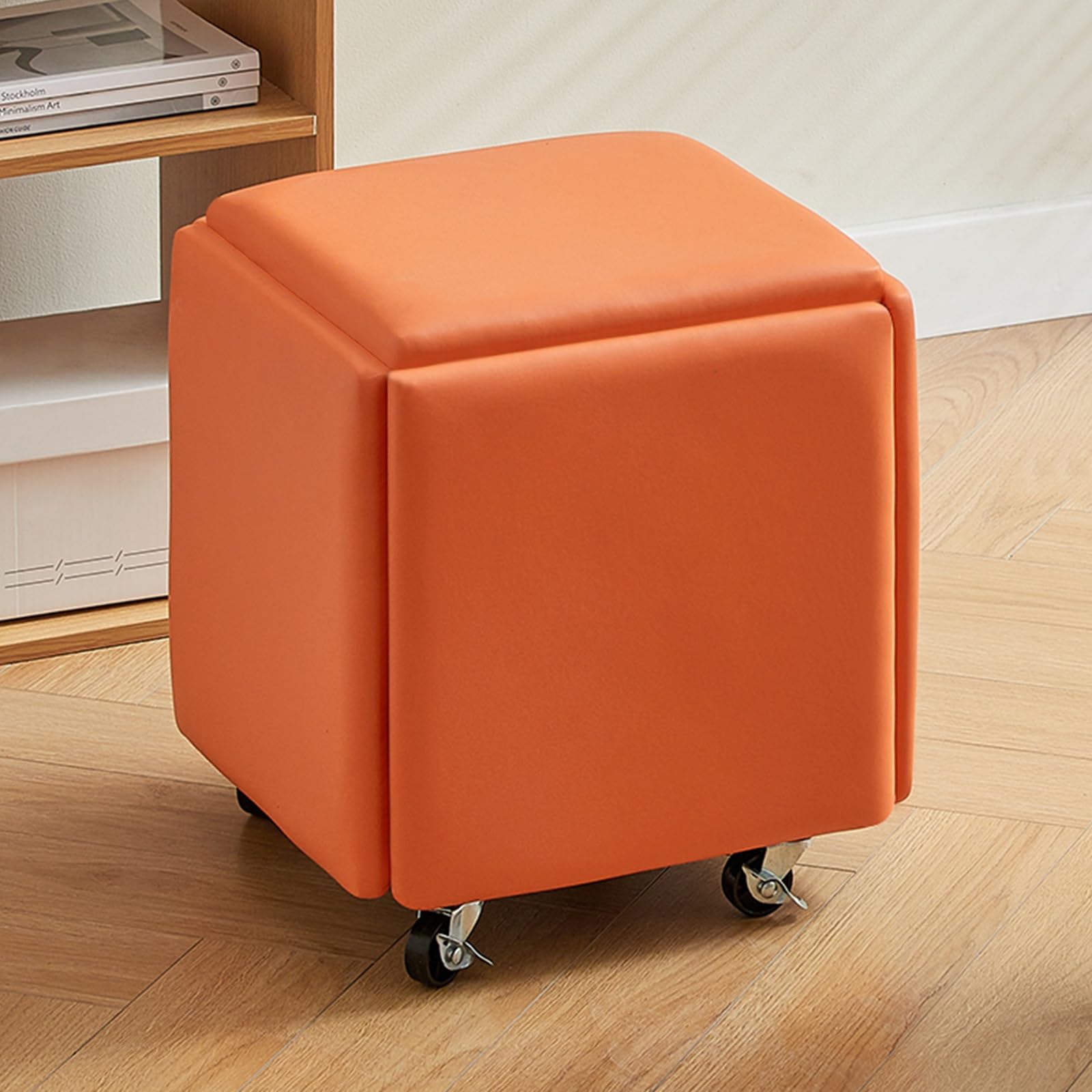 Siège pouf empilable et mobile idéal pour votre coiffeuse