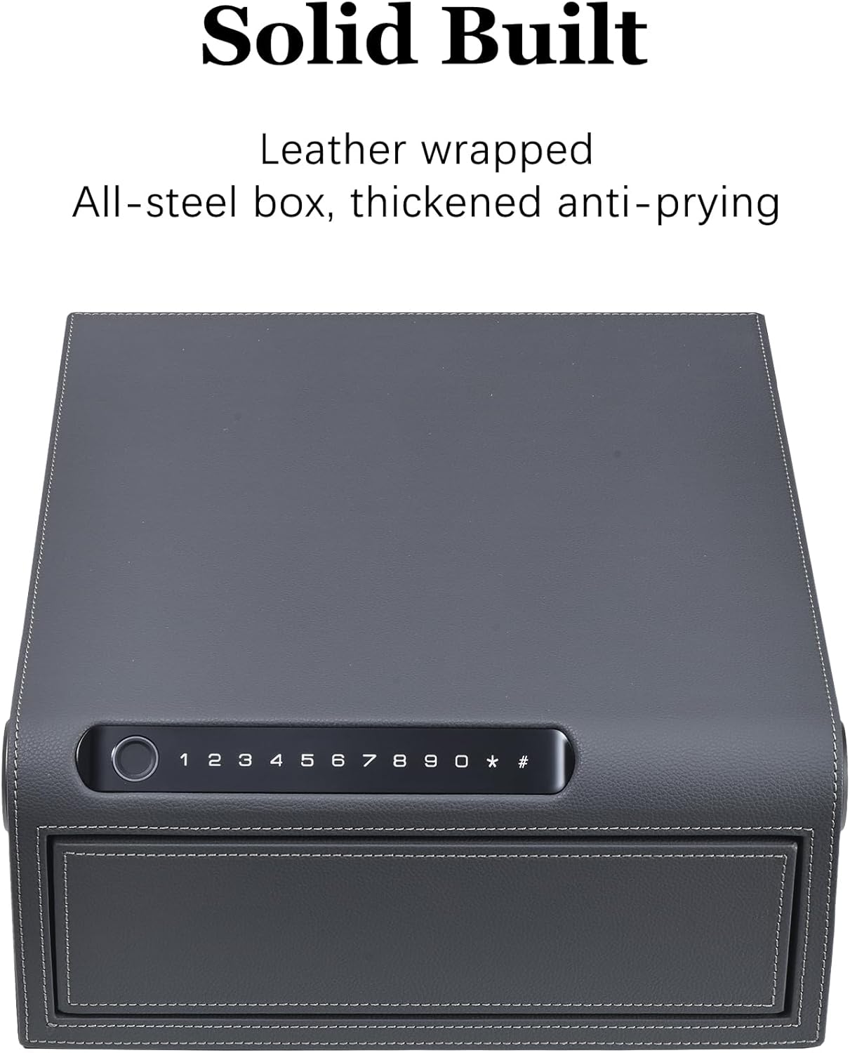 XPEDITION Biometric Jewelry Safe with Fingerprint Lock & Digital Keypad, Quick Access Slide-Away Drawer Home Safe