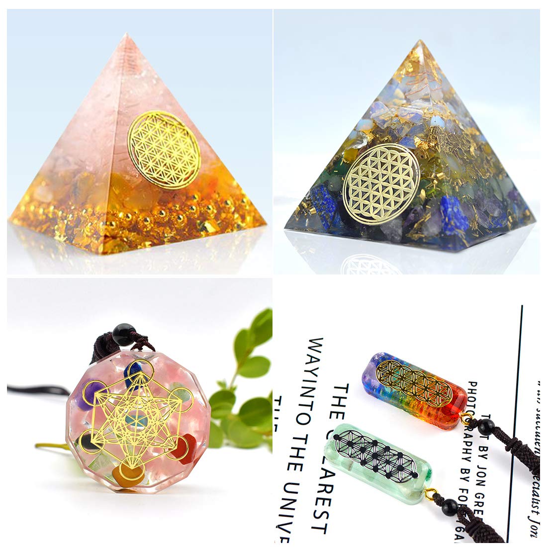 FineInno 40 Styles Resin Supplies Kit, Orgone Sticker, Filler - Image 4