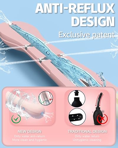 Miniatura 2 de Enema Douche - Botella antiretroflujo, botella de ducha Amal para limpieza de colon y estreñimiento, bombilla de enema anal con 5 boquillas, kit de
