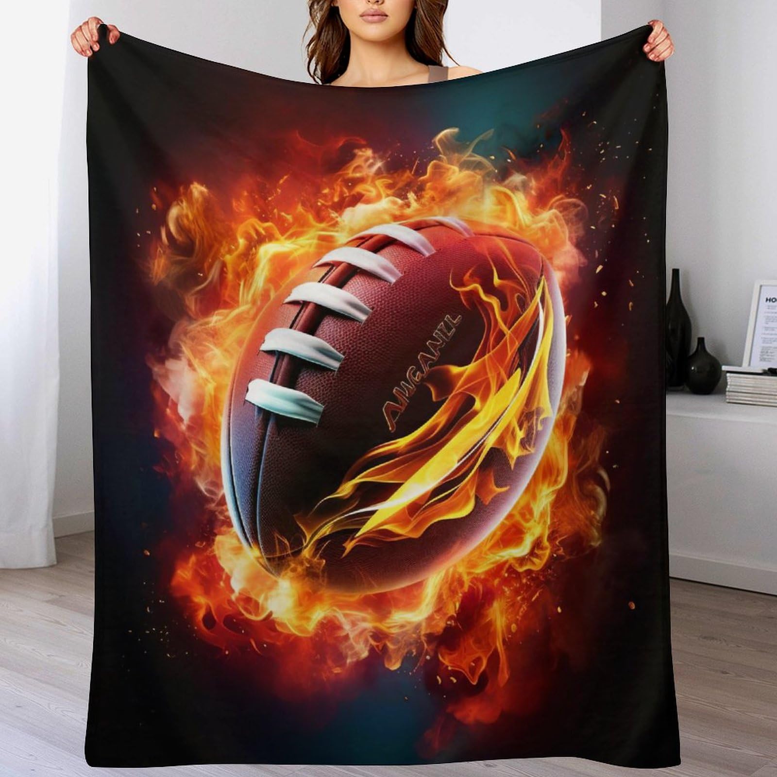 Couverture polaire rugby pour améliorer le sommeil et réchauffer les nuits fraîches