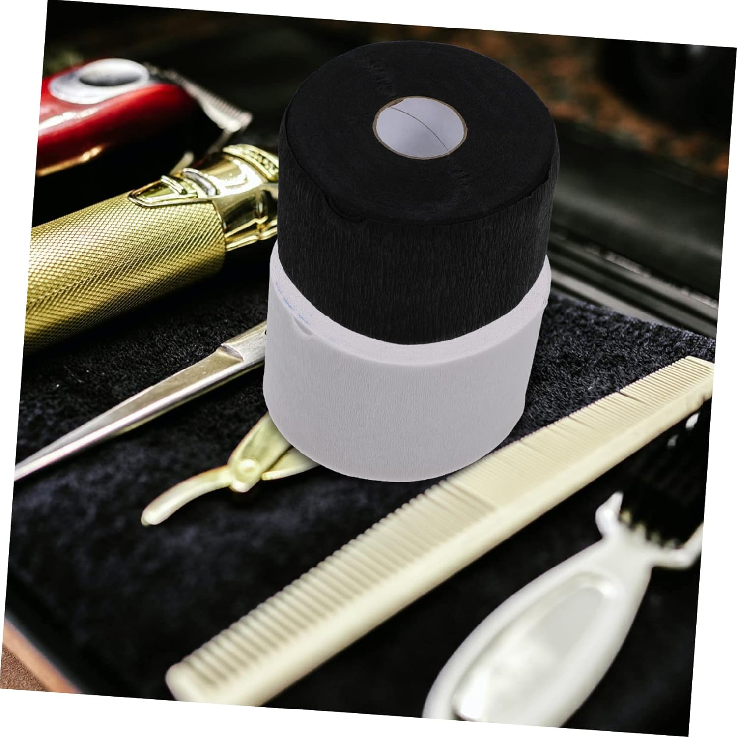 Didiseaon Hair Wrapping Paper 10 Rolls Neck Strip Barber Paper Neck Skin-friendly Professional Hair Salon Supplies
