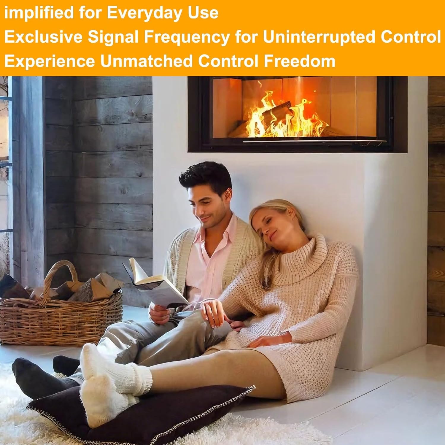 Fireplace Control Remote Transmitter 0.584.040 Compatible with Black GTMFSLA Series