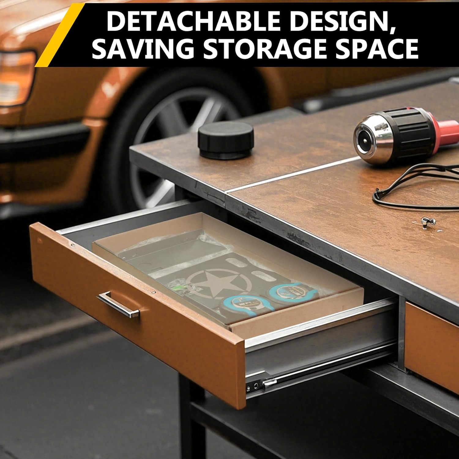 Heavy-Duty Toe Alignment Plate Tool – No Caliper Removal Needed, Includes 2 Imperial Tape Measures – Universal Automotive Alignment Tools Fit for Cars, Trucks, and SUVs