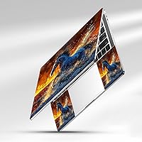 Vista 18 de Adhesivo para laptop de 12.1-15.6 pulgadas, calcomanía reutilizable universal de vinilo para laptop, protector de arte impermeable en color panal