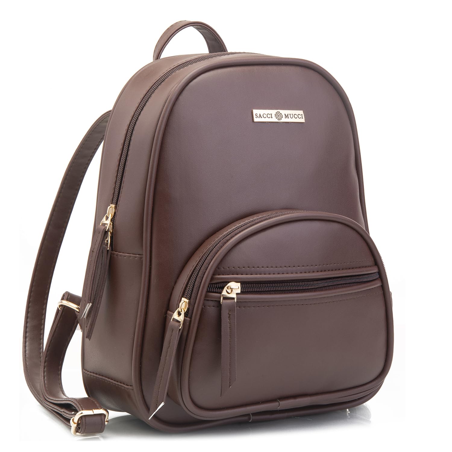 sacci mucci Women's PU Leather Stylish and Trending Backpack for office daypack mini travel bag Casual Backpack-picture-36